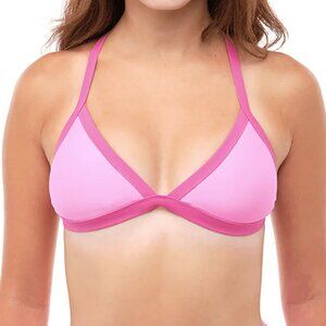 93 Play Street Serena Poppy Pink Triangle Bikini Top (2X - BRAND NEW)
